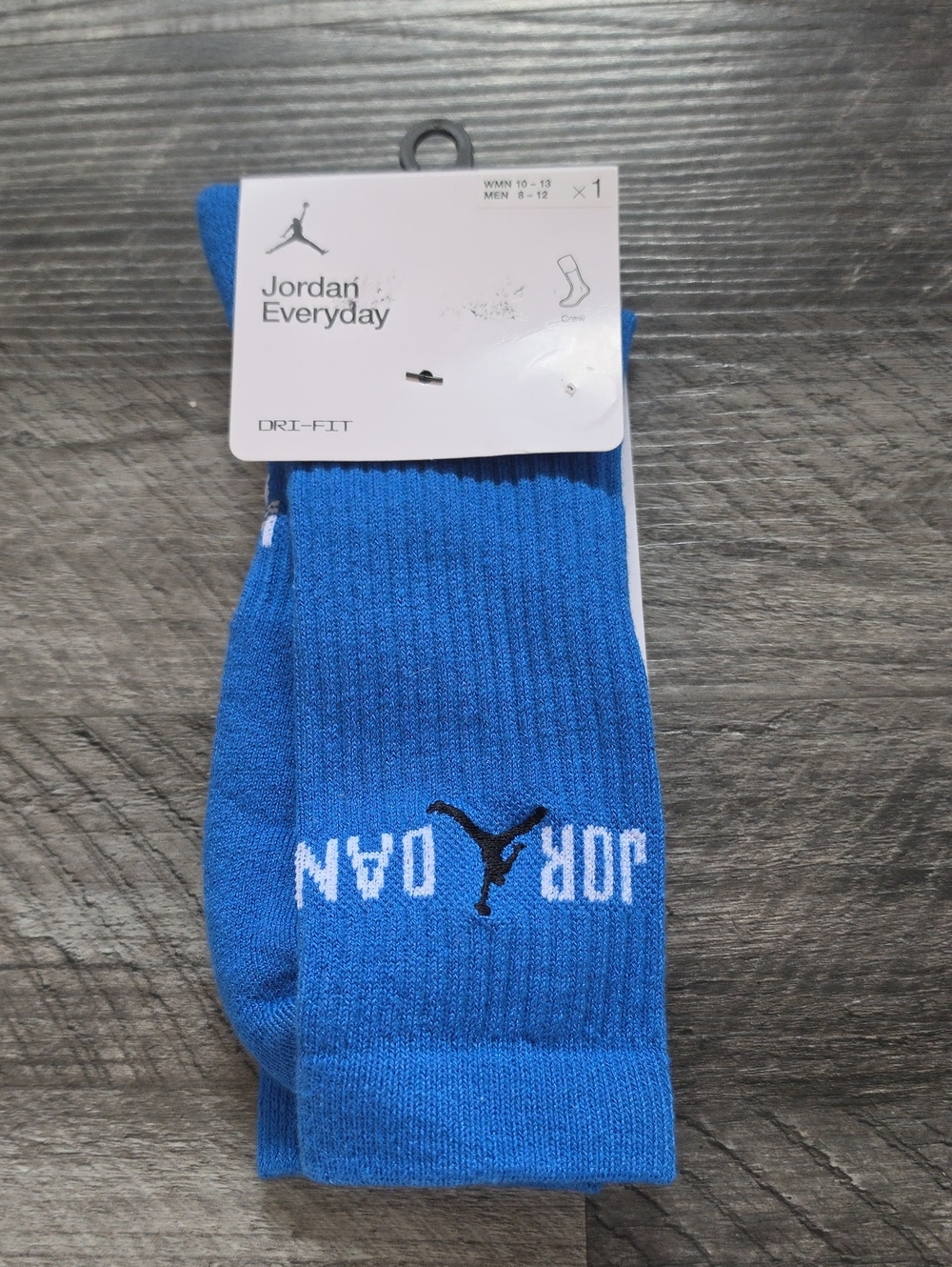 Jordan Everyday Dri-FIT Crew Socks - Blue Size L
